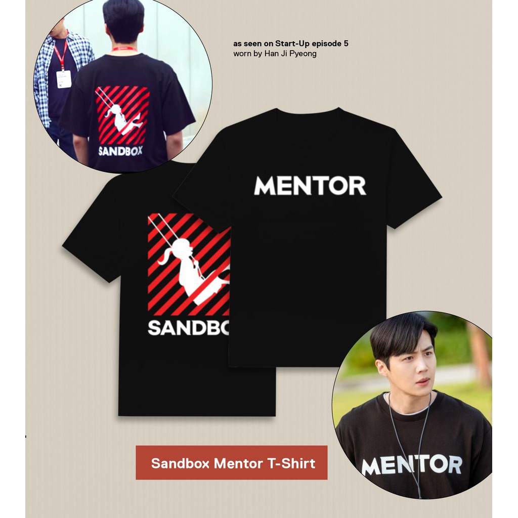 Tshirt Premium Korean Drama Start Up Mentor Sandbox Suzy Bae Nam Joo Hyuk