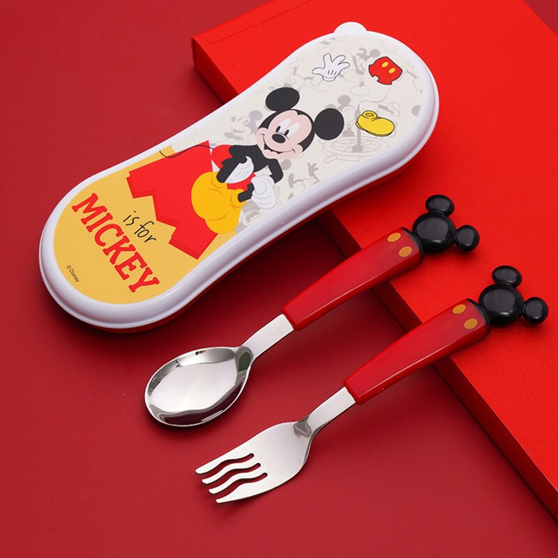 DISNEY Spoon and Fork Set - Sendok dan Garpu Anak Karakter