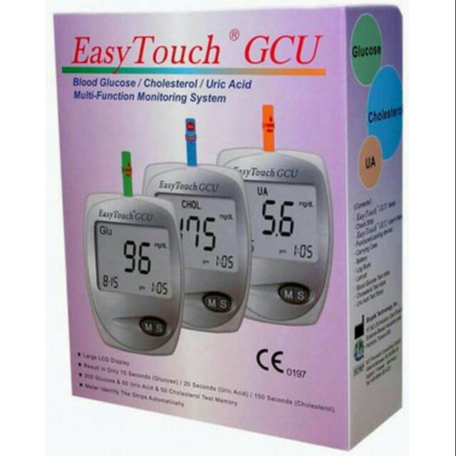 Alat Tes Darah Easytouch GCU - Easytouch GCU - Gula Kolestrol Asam Urat