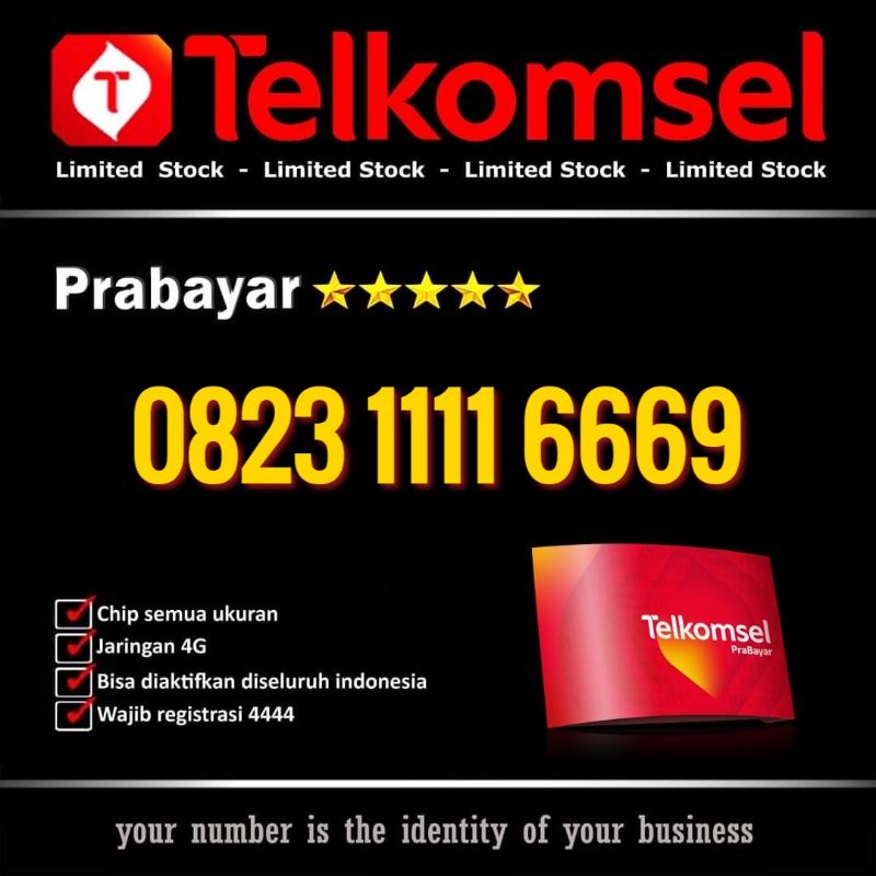NOMER CANTIK TELKOMSEL KARTU AS SERI Kwartet Triple HOKI 1111 6669