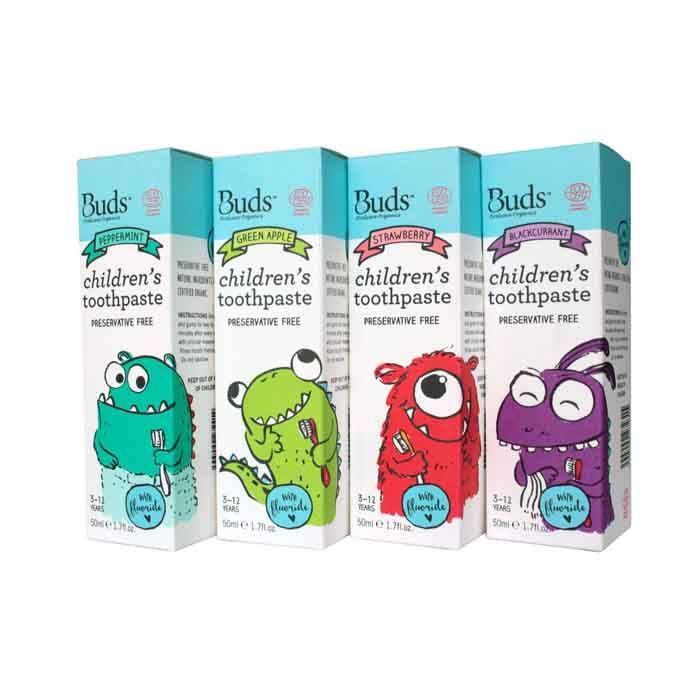 Buds Organic Toothpaste 3-12 Tahun - Pasta Gigi Odol Bayi dan Anak Aman Bisa Ditelan