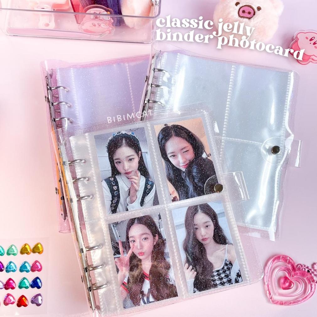 

[(BAYAR DITEMPAT) 6 Ring Binder Photocard Cover Jelly / PC Album Transparent Sleeve