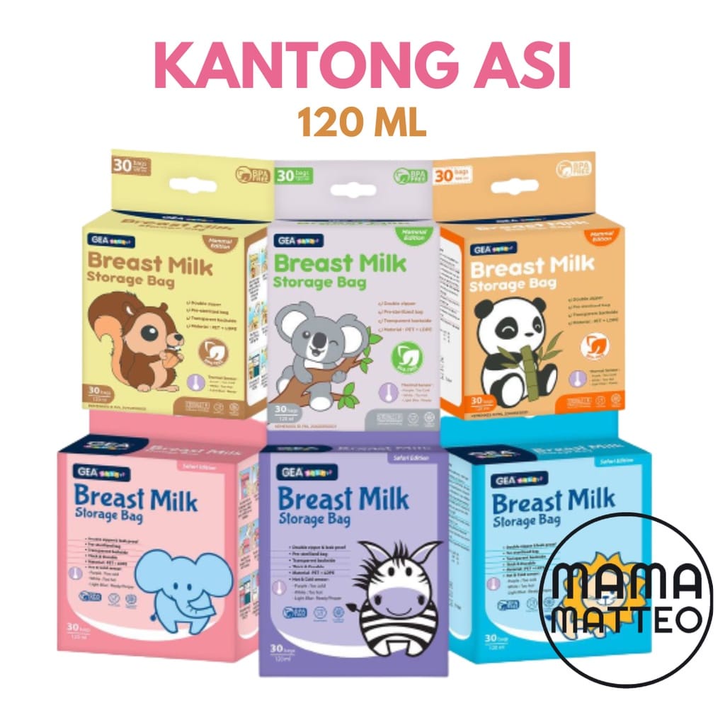 GEA BABY KANTONG ASI 120ML Pattern Metropolis Zootopia Carnival Unicorn Dinoland Atlantis MILK STORAGE Asibag ASI Bag Wadah ASI / Penampung ASI / GOSEND EXPRESS BANDUNG