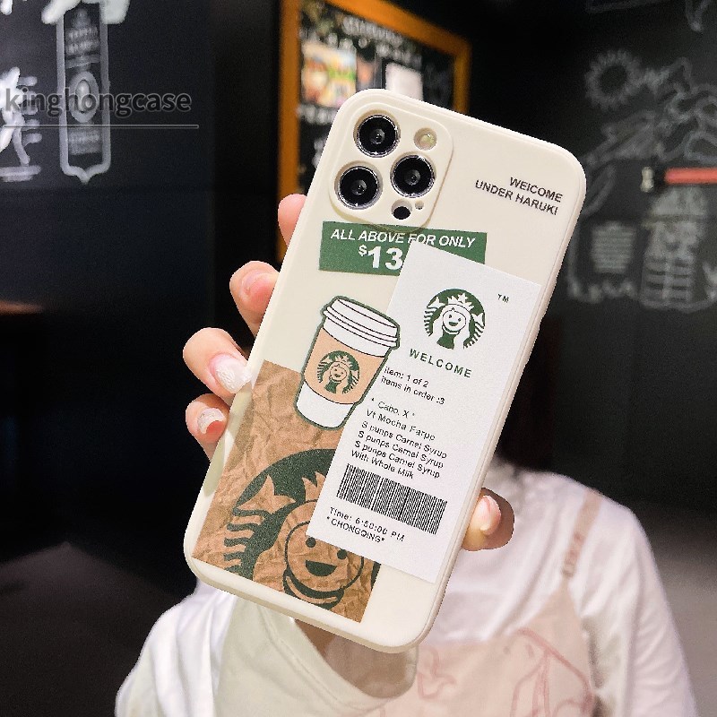 Trend Starbucks Protective Phone Soft TPU Case OPPO A94 A53 2020 A15 A93 A7 A3S A5 2020 A5S A12 A92 A31 A9 2020 Reno 4Lite Reno 4F Reno 5 5F Find X3Lite A15S F17 F19 PRO A33 2020 A11K A12S A11 A1K A52 A7 Reno 5K Reno 4 A72 A32 A12E A53S Realme C15 C12 C11-5