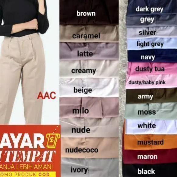 【BEST SELLER】 CELANA HW KULOT KANCING RAYON PREMIUM