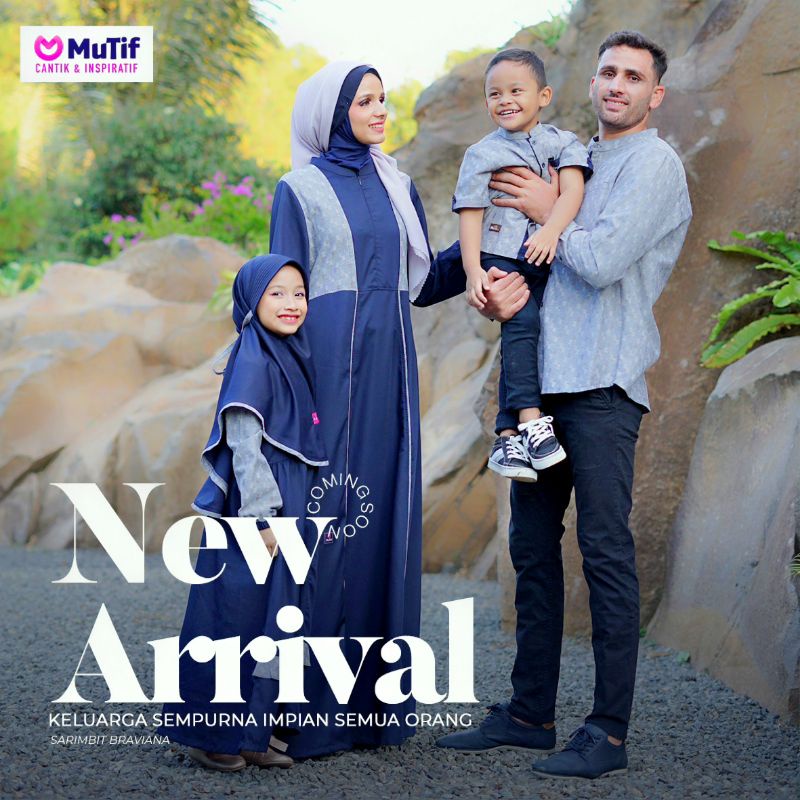 SARIMBIT MUTIF BRAVIANA NAVY (BRAVINA, BRAIANO, AZRIEL, AUREL)