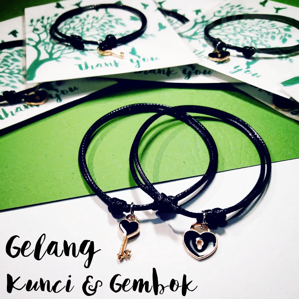 GELANG COUPLE GEMBOK KUNCI / GELANG PASANGAN