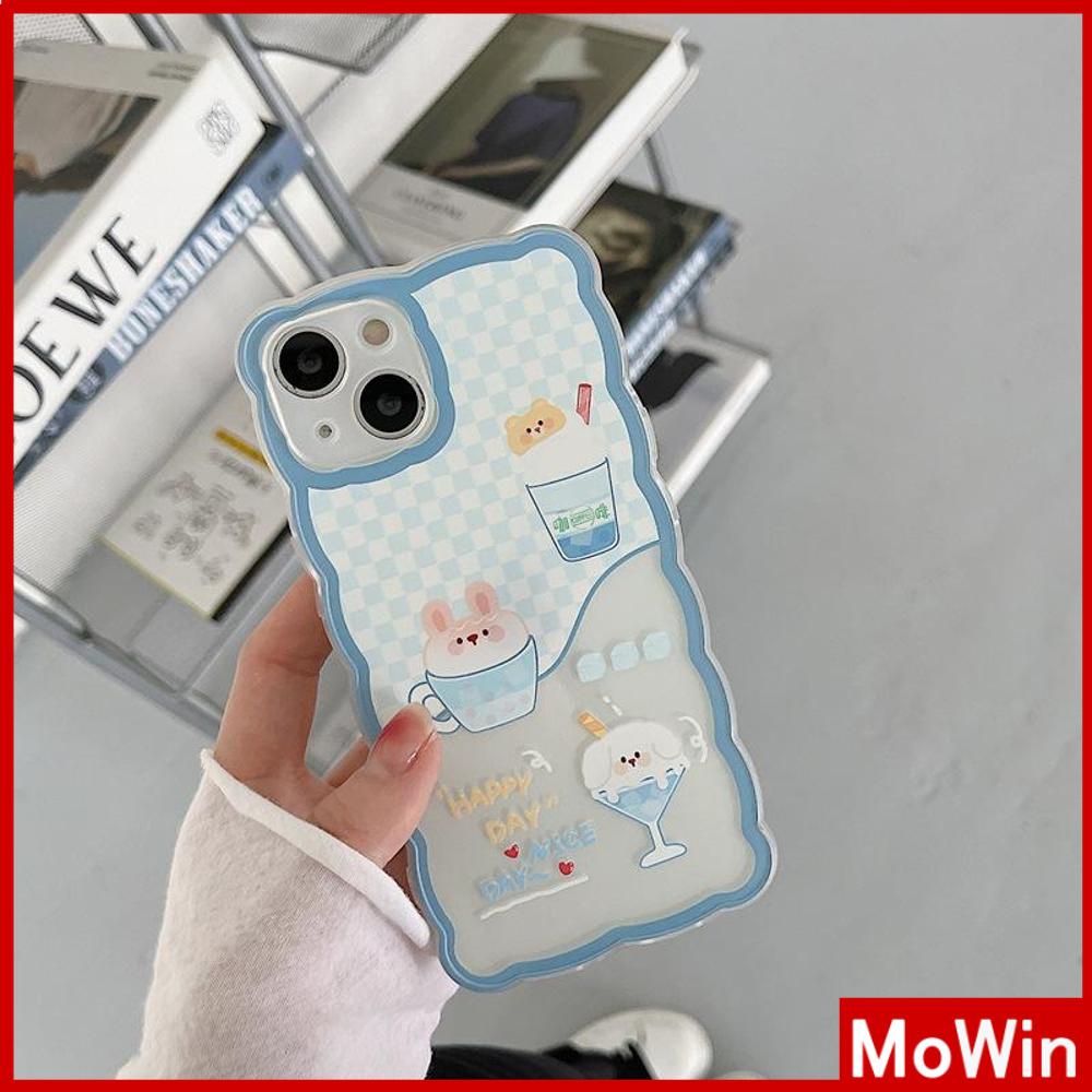 iPhone Case Silicone Soft Case Clear Case Wave Airbag Shockproof Camera Cover Protection Cartoon Cute Compatible For iPhone 11 iPhone 13 Pro Max iPhone 12 Pro Max iPhone 7 Plus xr