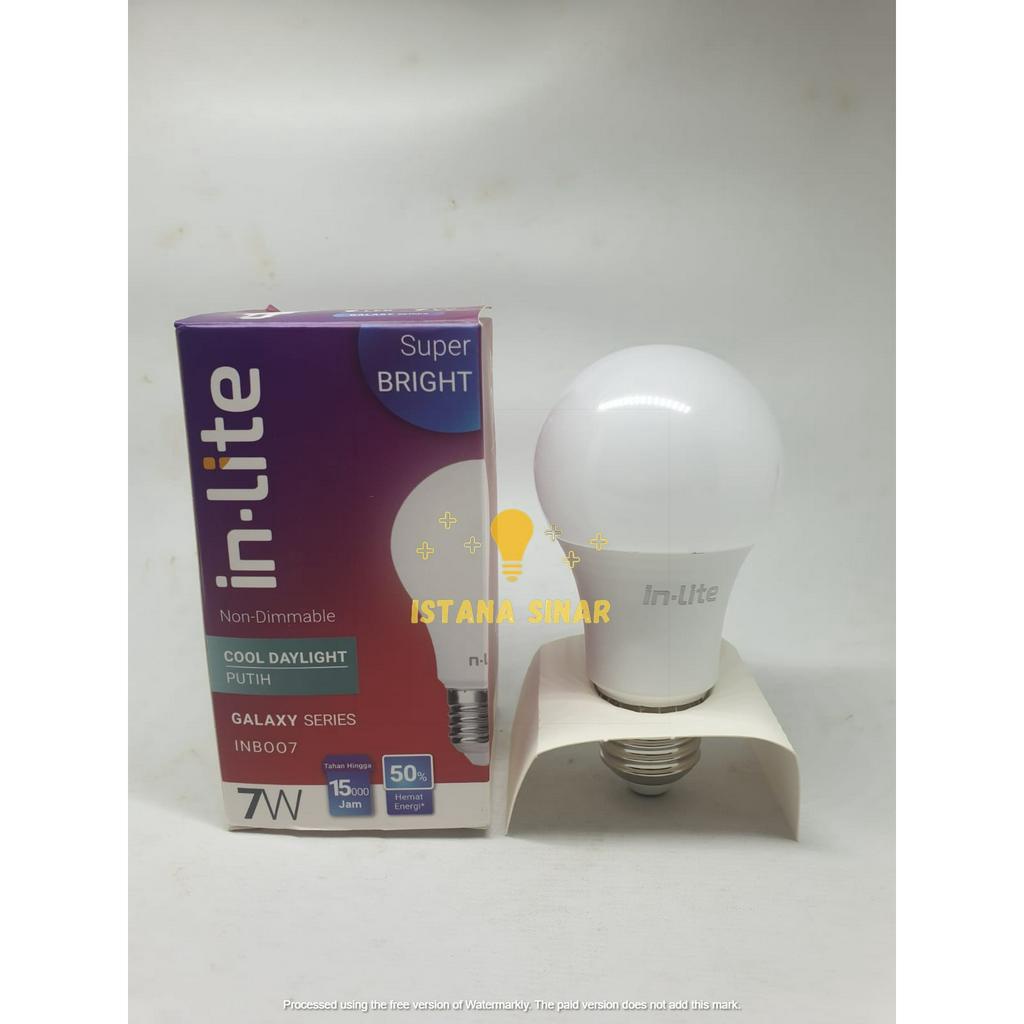 LAMPU LED INLITE IN-LITE 7W 7 W / WATT  / WT BOHLAM BERGARANSI