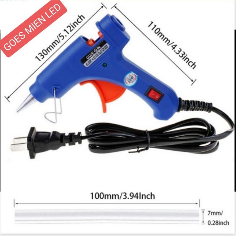 glue gun / lem tembak kecil 20 watt + switch