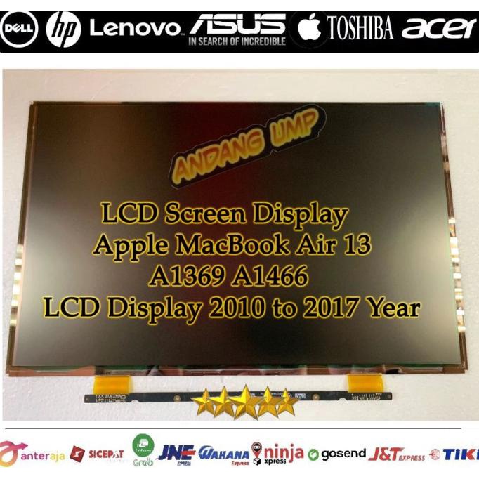 Lcd Macbook Air 13.3 A1369 A1466 Lcd Led Display 2010 - 2017 Terbaru