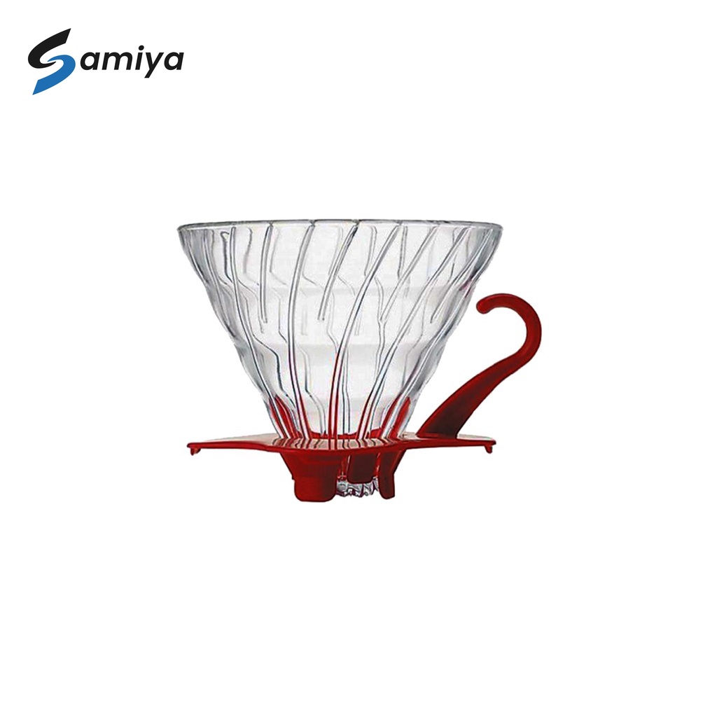 Hario V60 Glass Coffee Dripper Red 02 VDG-02R