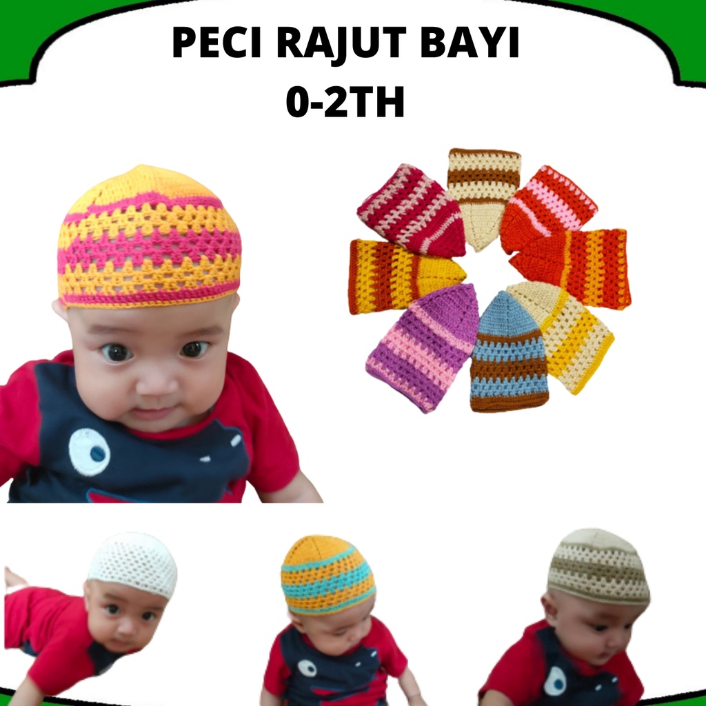 Peci Bayi 0-2 Tahun Peci Rajut Bayi Berkualitas