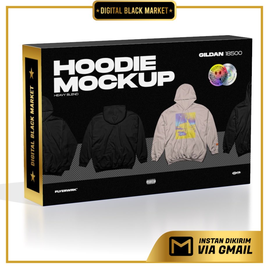 Hoodie Mockup Gildan 18500