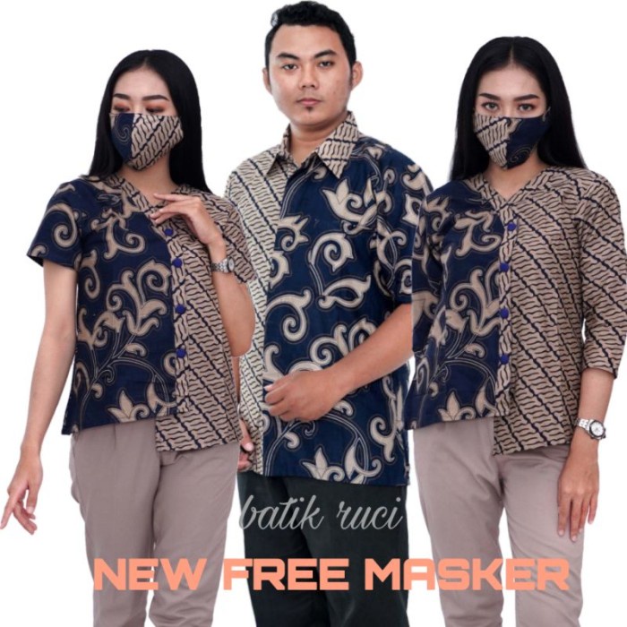 Couple Batik Batik Couple Modern Model Motif Kombinasi Keren