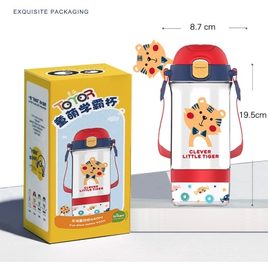 TOMOR waterbottle with snack case 440ml BPA FREE T3007