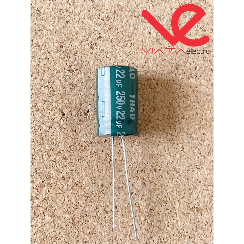 KAPASITOR ELCO 22UF 250V (1 BUAH) KAPASITOR CAPACITOR ELKO KAPASITOR 22 UF 250 V