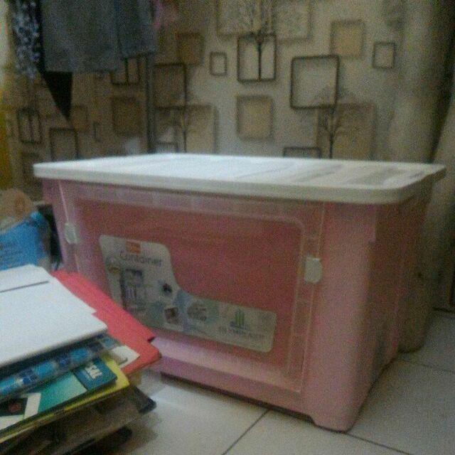 Box Container Olymplast 62 Liter Kotak Penyimpanan Plastik Tebal Bagus Khusus Gojek/ Grab