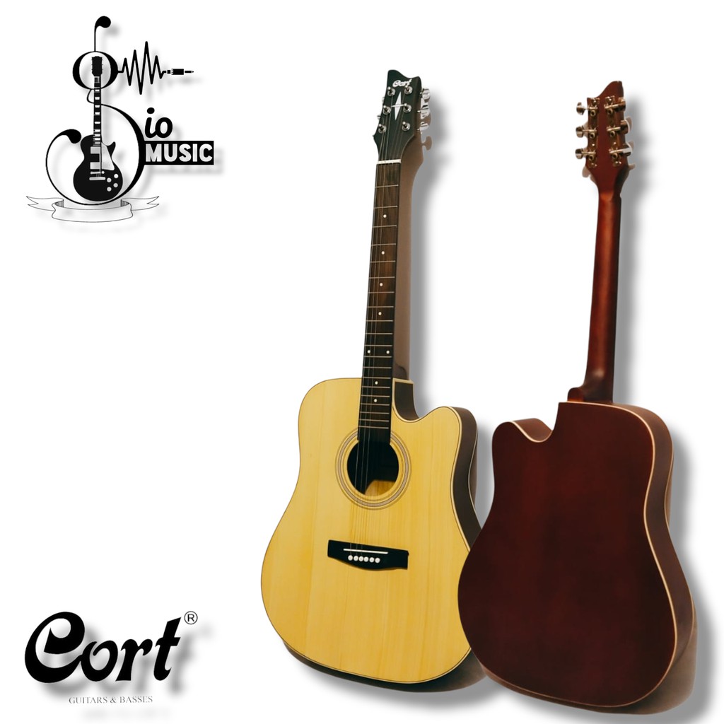Gitar Akustik Cort Akustik Elektrik/ Terpasang Elektrik