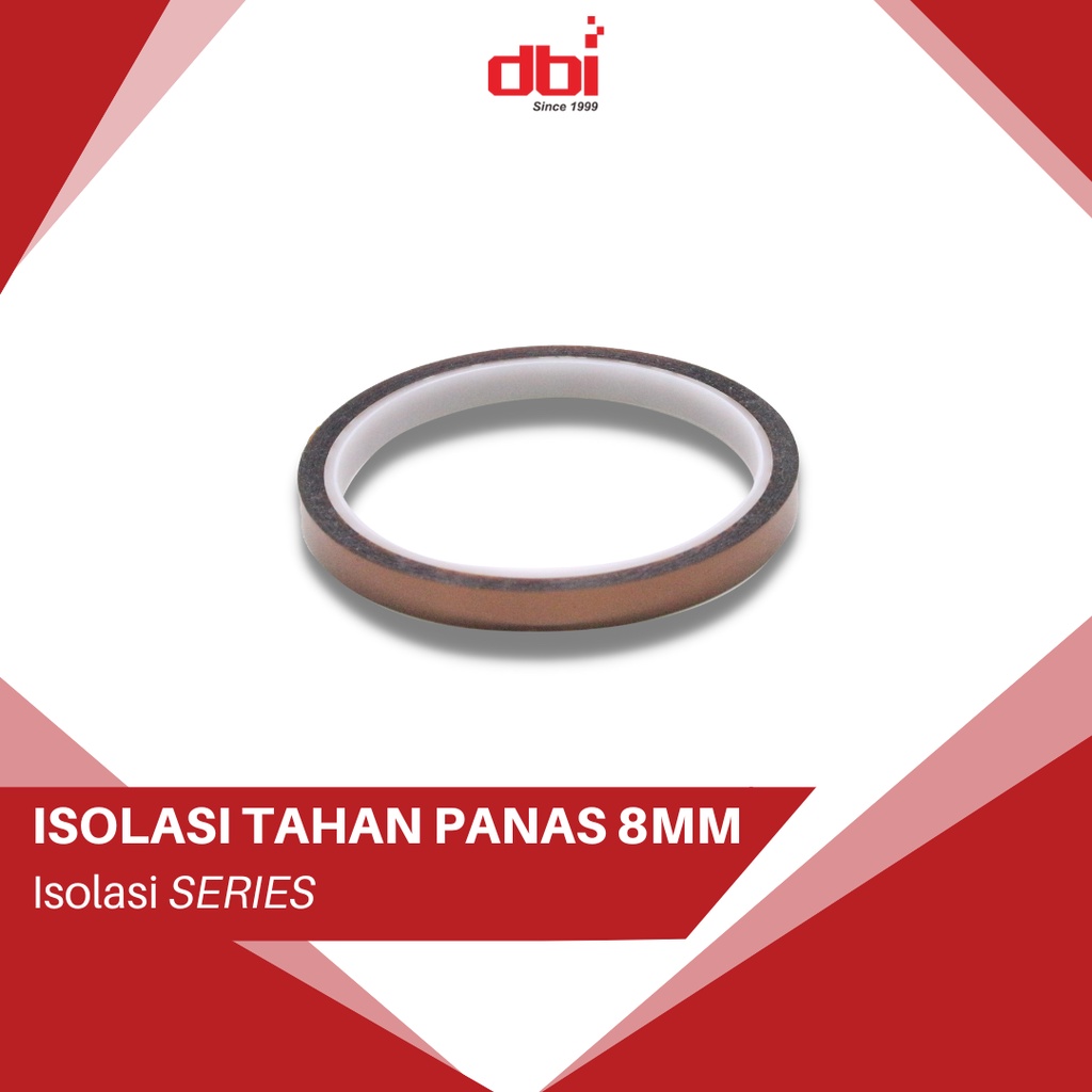 Isolasi Tahan Panas Kapton Tape 8mm