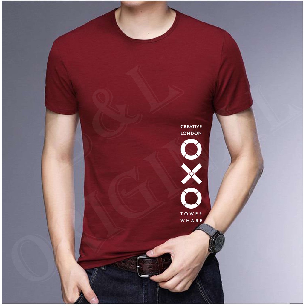 BS TERLARIS BAJU KAOS  OXO TANGAN PENDEK PRIA DAN WANITA GOOD QUALITY