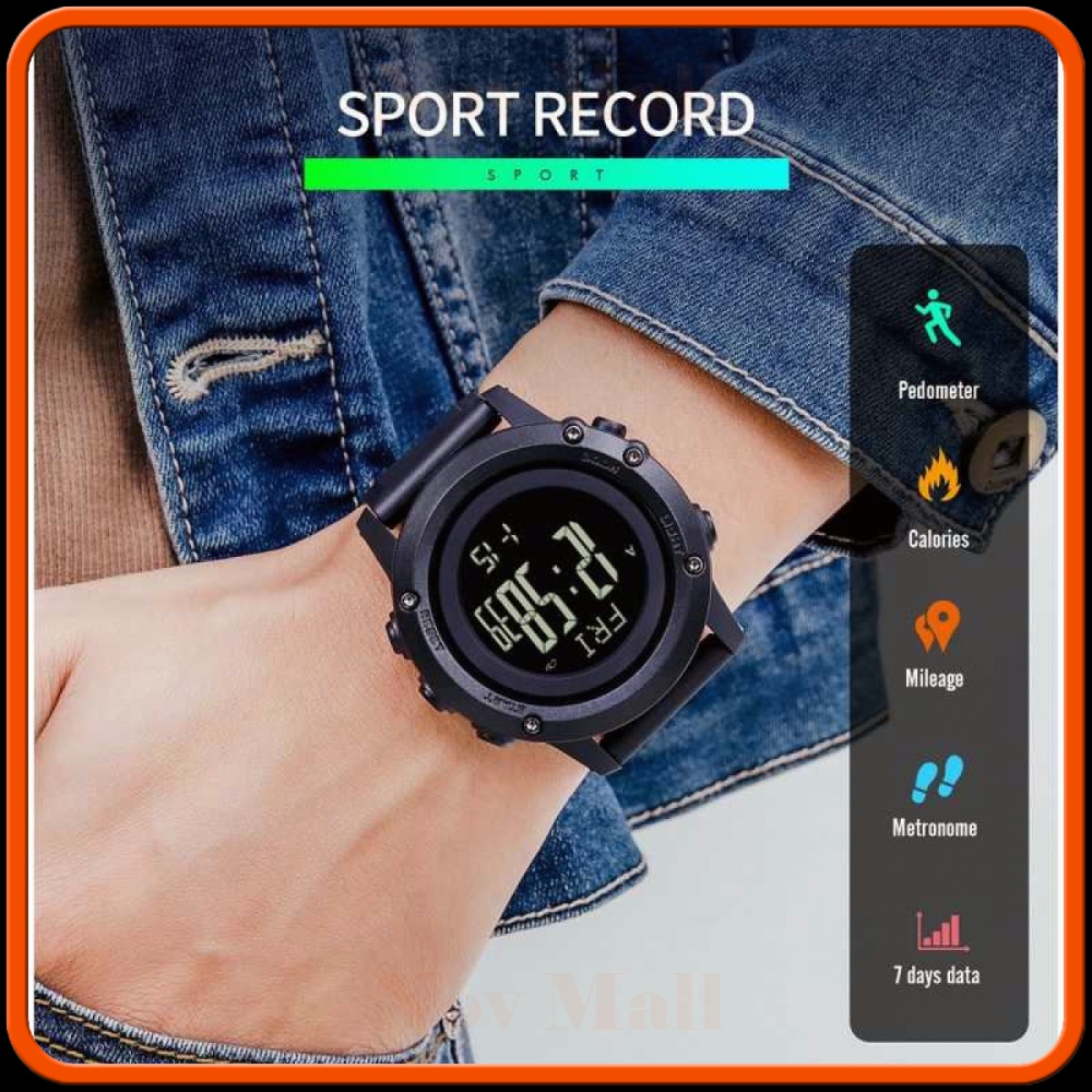 SKMEI Jam Tangan Digital Pria Pedometer Compass - 1793