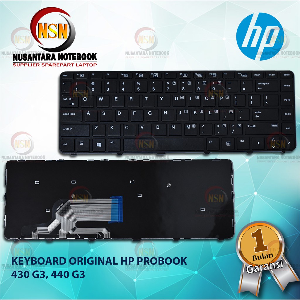 Keyboard Original HP Probook 430-G3 440-G3 445 G3 No BackLight