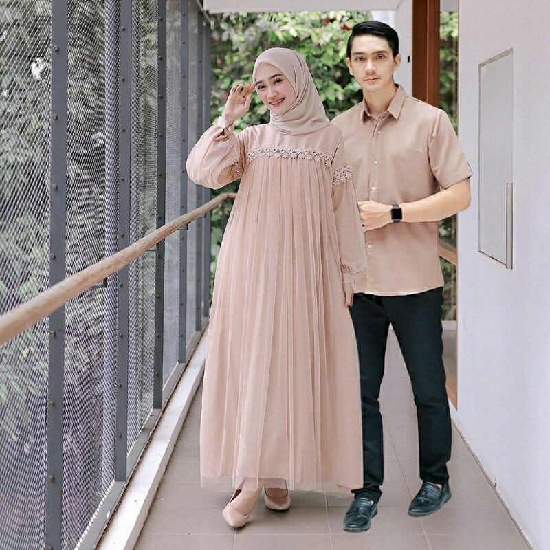 Nuraini Couple Baju Couple Gamis Couple