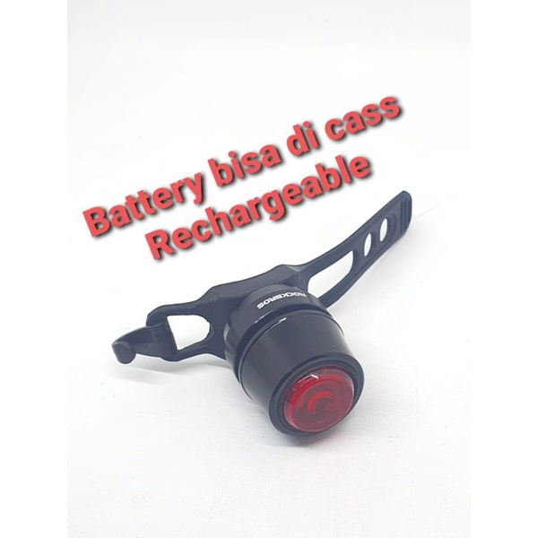 Lampu Belakang Sepeda ROCKBROS TL001 waterproof Recharge bukan cateye