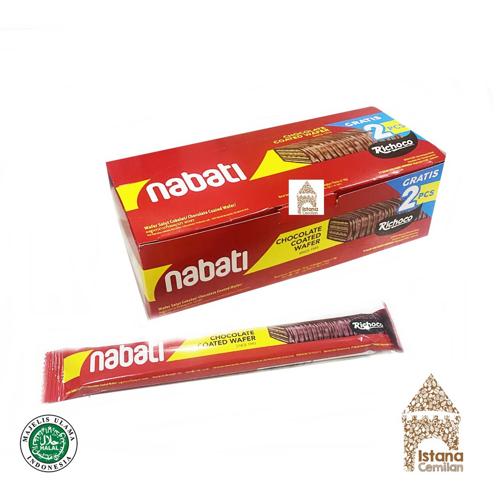 Nabati COATED Wafer Chocolate / Kelapa PACK (isi 12 pcs)