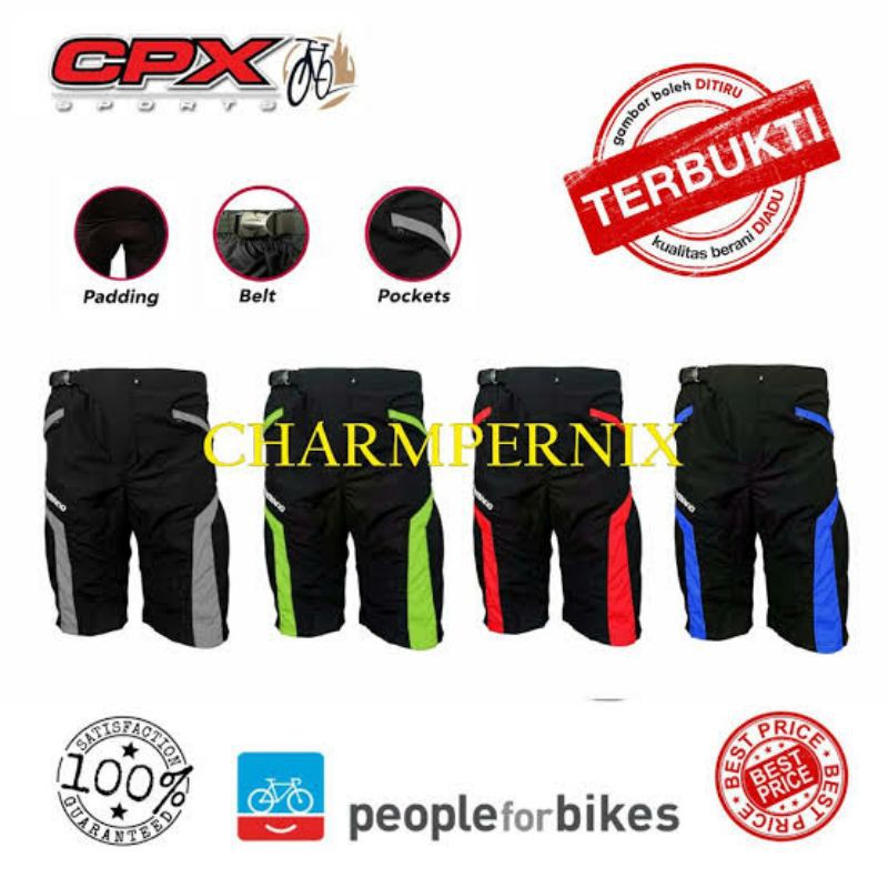 Celana berpadding busa sepeda MTB