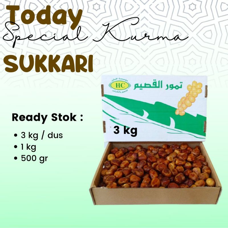 

Kurma Sukari 3kg kurma raja