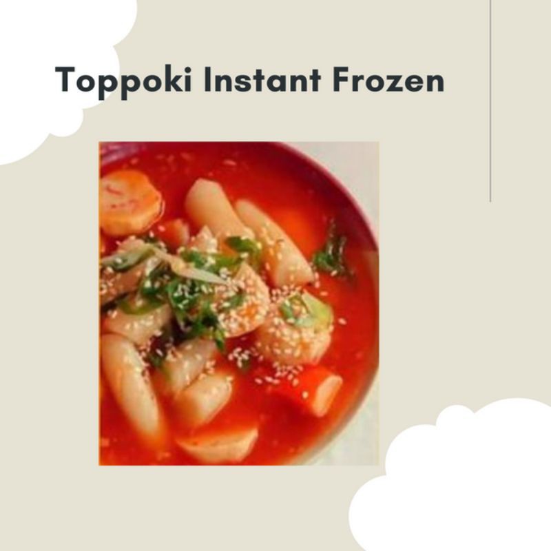 Toppoki Instant Frozen/ Toppoki Bangboss/ Toppoki Korea/ Toppoki Saus Bochujang