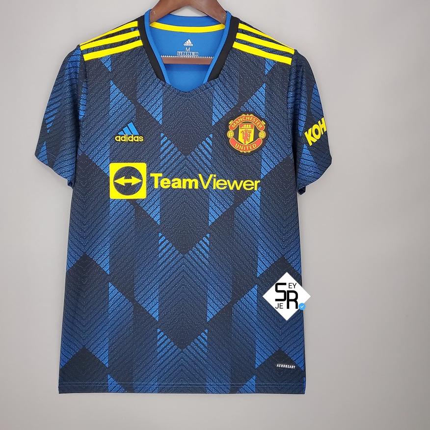 fans jersey manchester united 3rd 2021 2022 baju bola MU  ,.