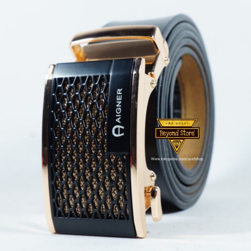 Ikat Pinggang Pria Gesper Kantor Sabuk Kulit Asli Genuine Leather CR-JH