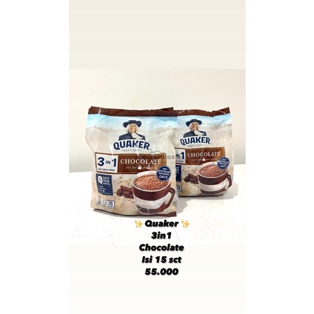 

Quaker 3in1 import