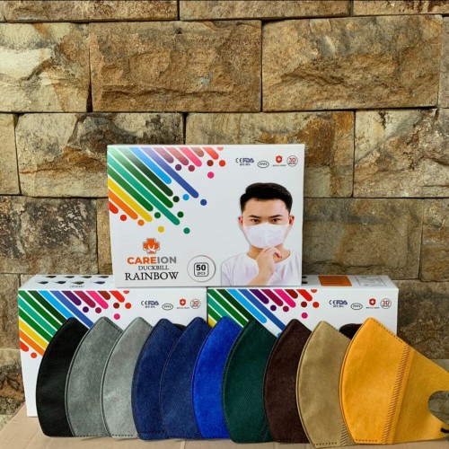 MASKER DUCKBILL CAREION RAINBOW MASKER MIX WARNA WARNI CAREION DUCKBILL