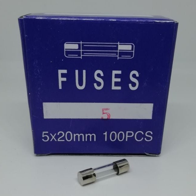 FUSES KACA KECIL 5X20MM FUSE SEKRING KACA