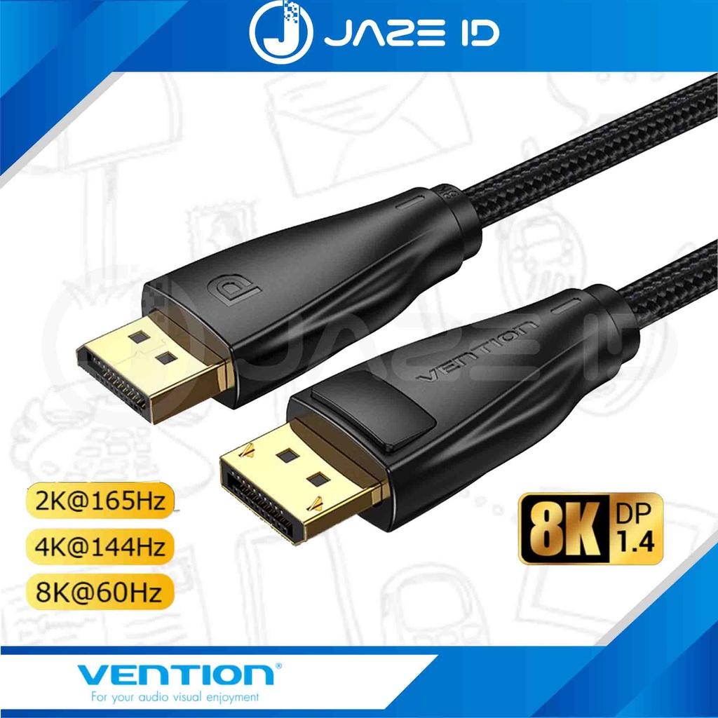 Vention Kabel DisplayPort DP 1.4 Male to Male 4K 8K HDR 1M 1.5M 2M