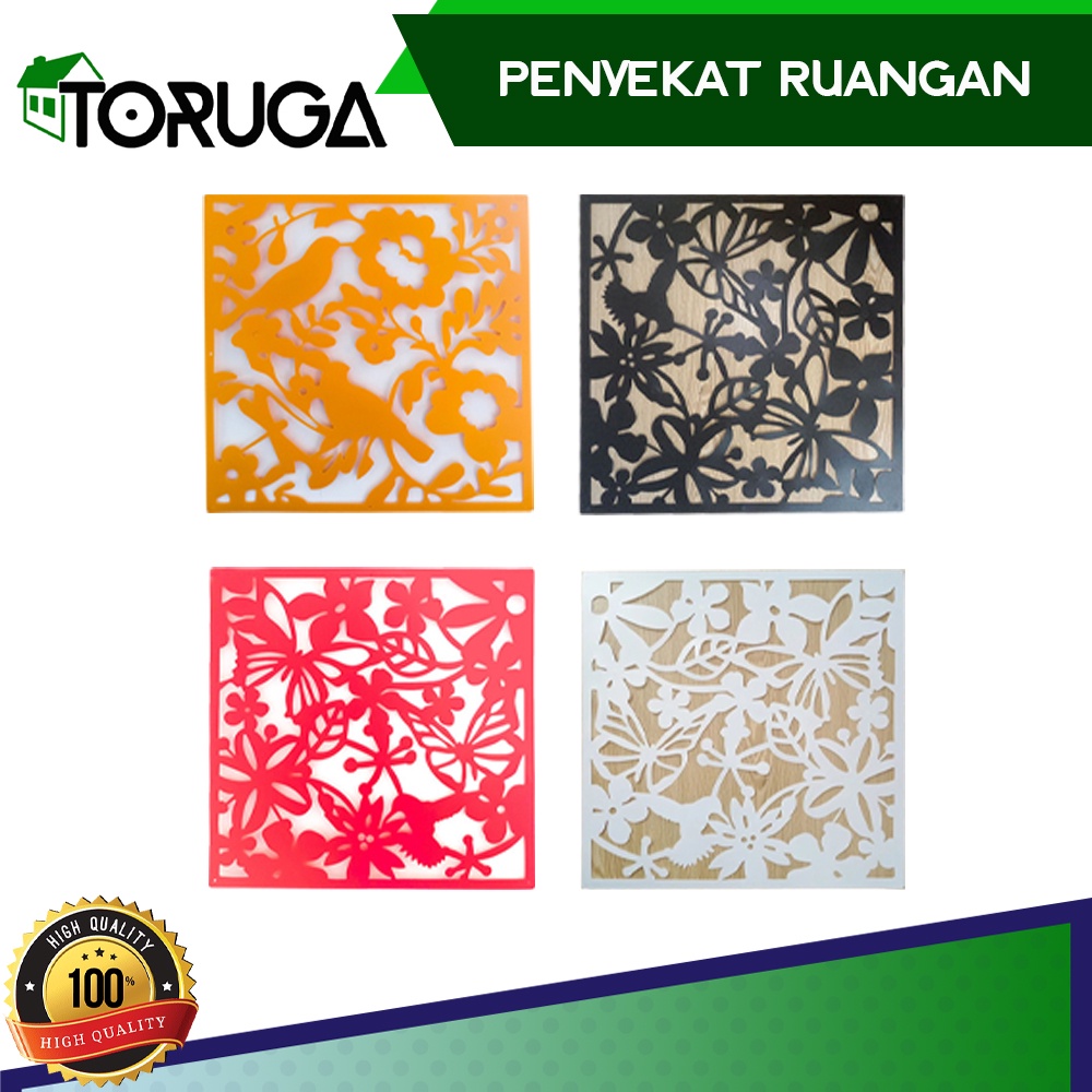 Penyekat Ruangan Vintage 3D PVC Tirai Gantung Dekorasi Penghalang Tembok Dinding