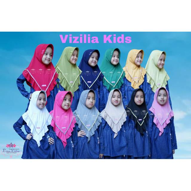Jilbab Anak Rempel Vizilia kids by Lina Livia