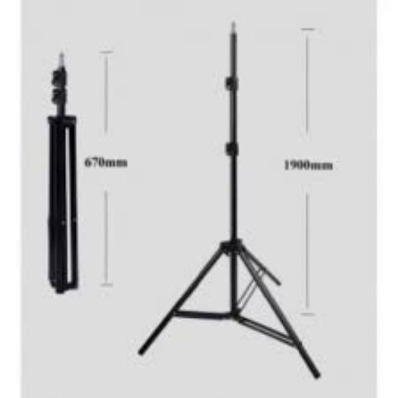 TRIPOD 2 METER HITAM 2M VLOG SELFIE - Hanya Tripod