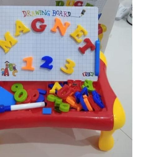 

☆ MAINAN EDUKATIF MEJA BELAJAR PAPAN TULIS ANAK MAGNETICK SKETCHPAD ✶