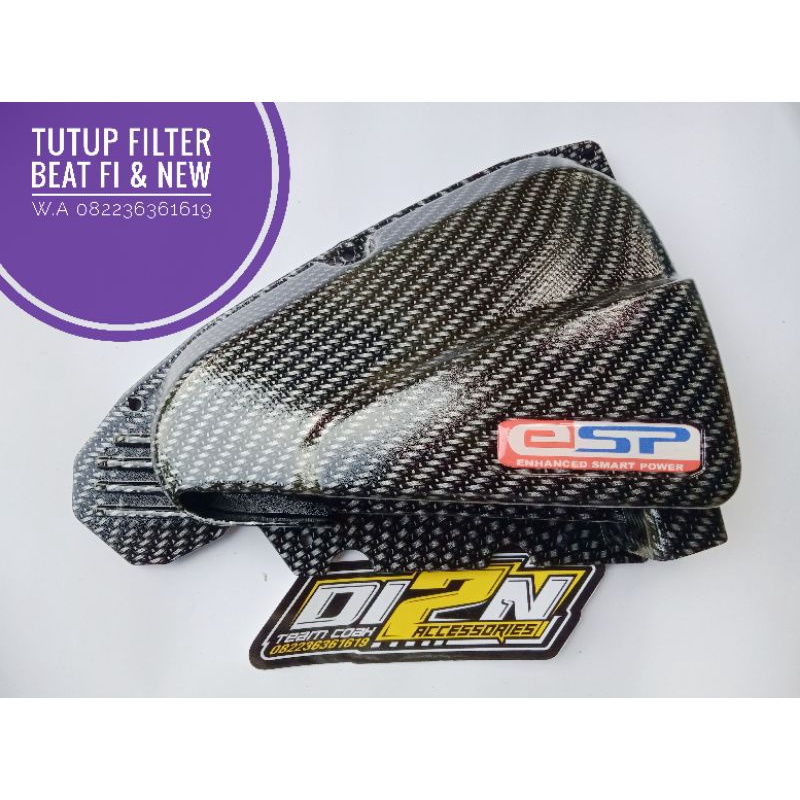 TUTUP COVER FILTER KARBON BEAT SCOOPY FI ESP