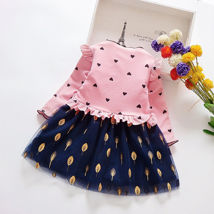 HappyOliver DRESS IMPORT LOVE BOLTZ PJG EBV Baju Dress Anak Perempuan Import/Dress Bayi Perempuan/Gaun Bayi Perempuan/Dress Pesta/Dress Bayi