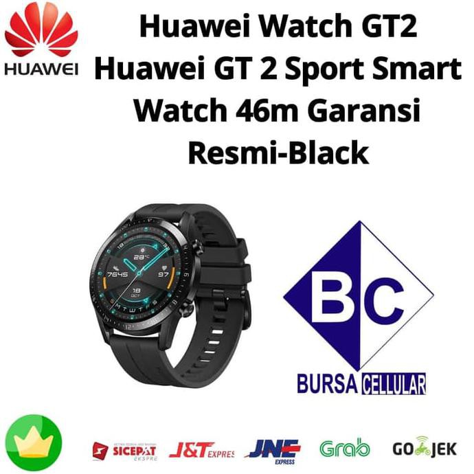 Barang Terbaru Huawei Watch GT2 Huawei GT 2 Sport Smart Watch 46m Garansi Resmi-Black PROMO