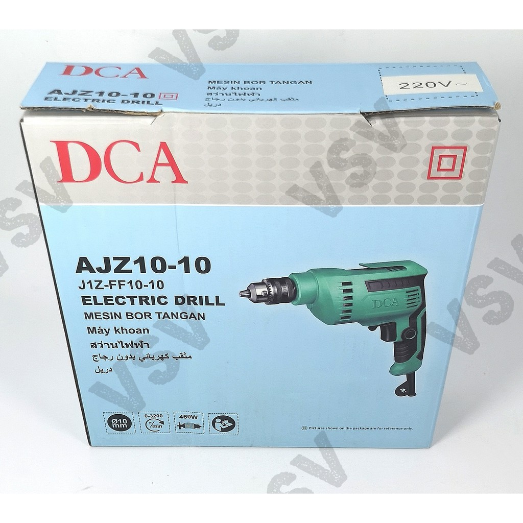 DCA Drill AJZ10-10 Mesin bor tangan 10mm DCA Bor Heavy duty 10mm