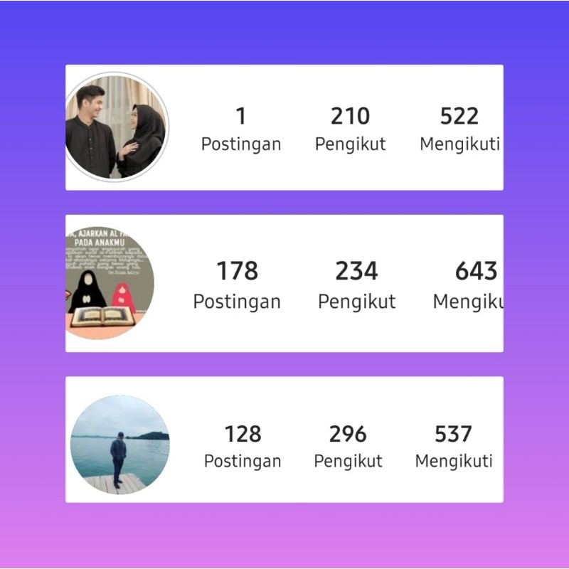 akun Instagram random 100 followers aktif