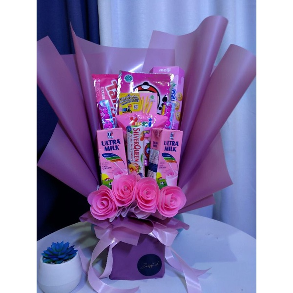 

bouquet snack pink