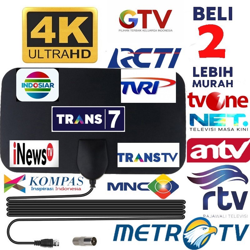 COD -GROSIR ANTENA TV DIGITAL DALAM RUMAH SUPER JERNIH BERGARANSI UNTUK TV LED TABUNG INDOOR OUTDOOR